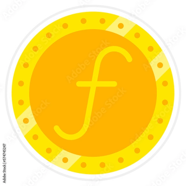 Fototapeta Guilder Sticker Icon