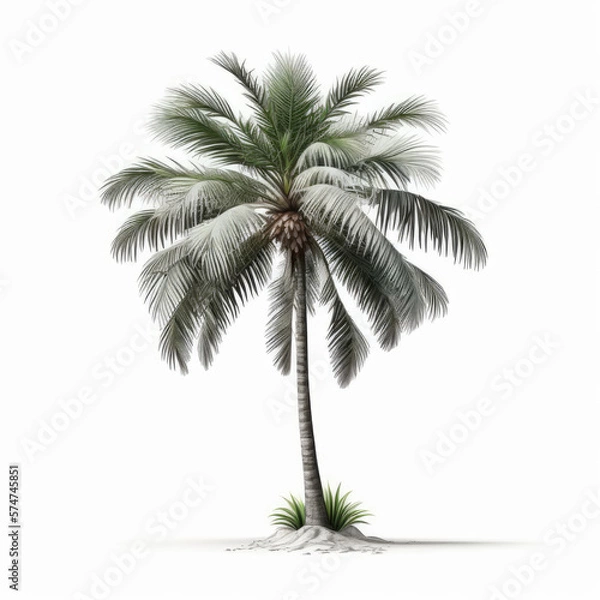 Fototapeta ai generated of illustration of coconut tree