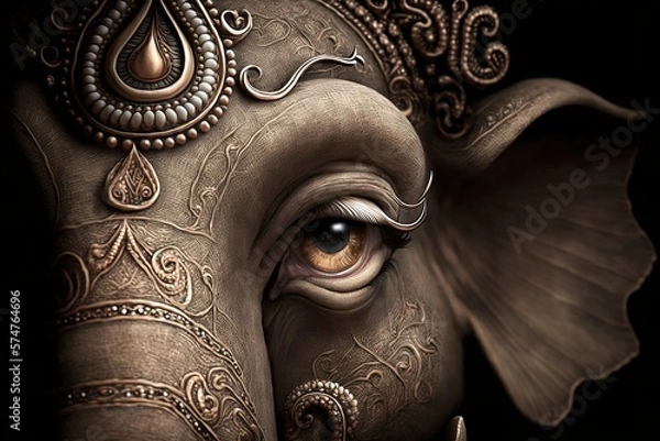 Obraz Lord Ganesha, generative AI