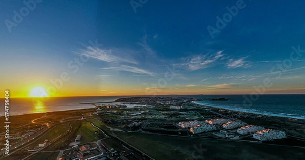 Obraz Por do sol em Peniche