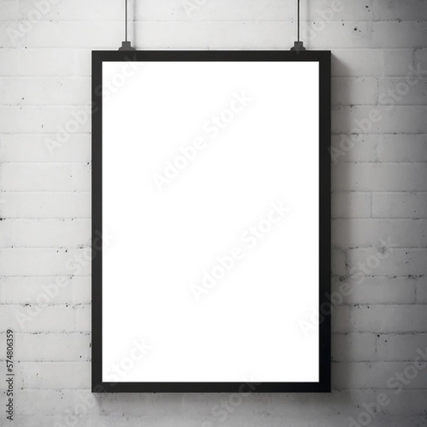 Fototapeta Horror-Themed Frame Mockup Room Featuring a Sinister Centerpiece Frame