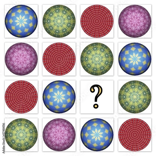 Obraz Esercizio di logica | Trova elemento mancante 1