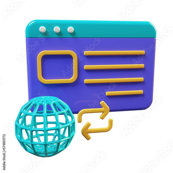 Obraz Integrated Internet Icon