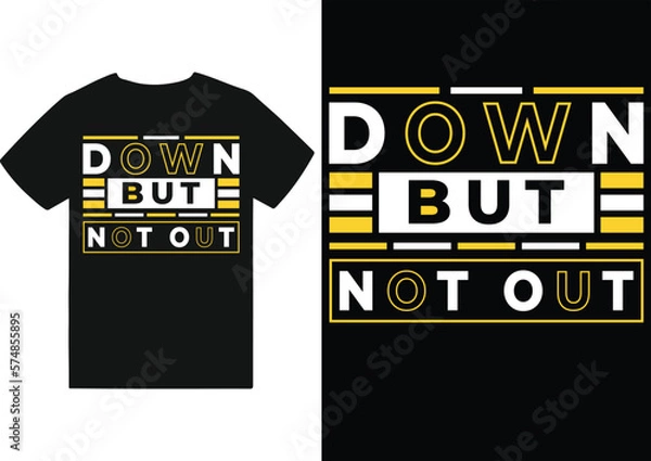 Fototapeta Typography T-Shirt Design with Minimalistic Look