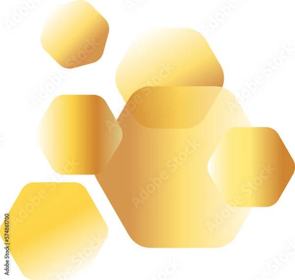 Fototapeta Shape Gold Element