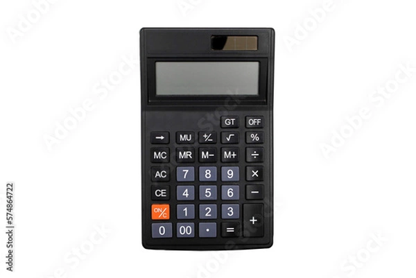 Fototapeta Top view calculator