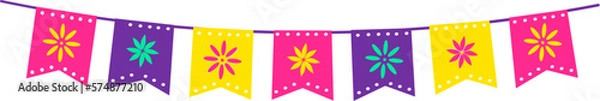 Fototapeta Cinco de mayo bunting element