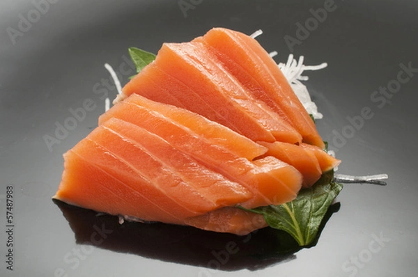 Obraz サーモン刺身