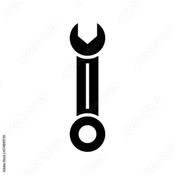 Fototapeta spanner icon or logo isolated sign symbol vector illustration - high quality black style vector icons
