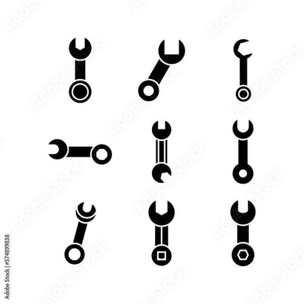 Fototapeta spanner icon or logo isolated sign symbol vector illustration - high quality black style vector icons
