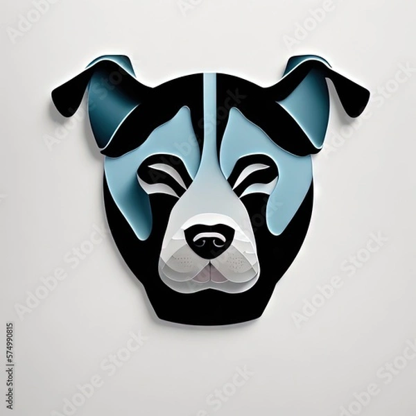 Obraz logotype a dog