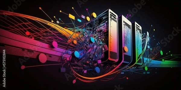 Fototapeta abstract computer background