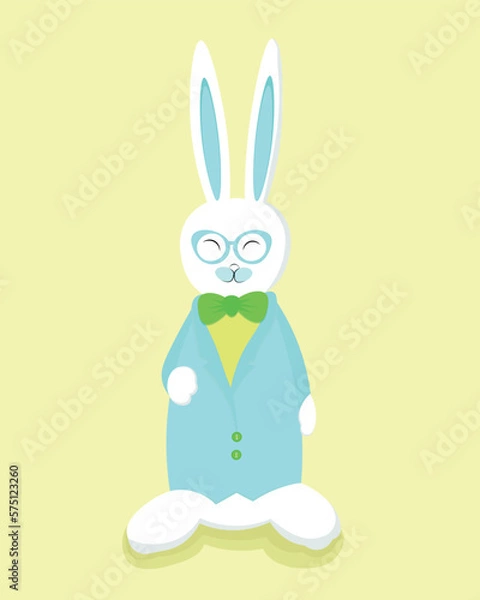 Fototapeta easter bunny with egg