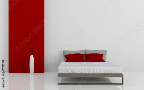 Fototapeta Modern bed 3D