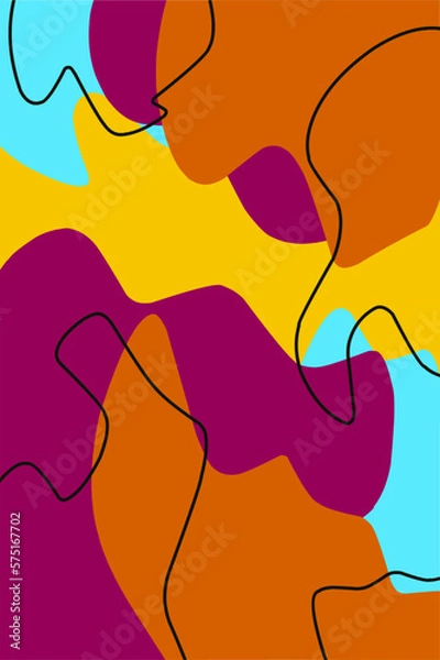 Fototapeta abstract liquid background. Creative illustration for backgrounds, posters, pamphlets, cards and design materials