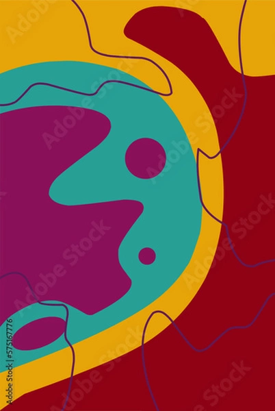 Fototapeta abstract liquid background. Creative illustration for backgrounds, posters, pamphlets, cards and design materials