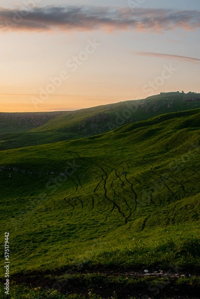 Obraz sunset in the mountains