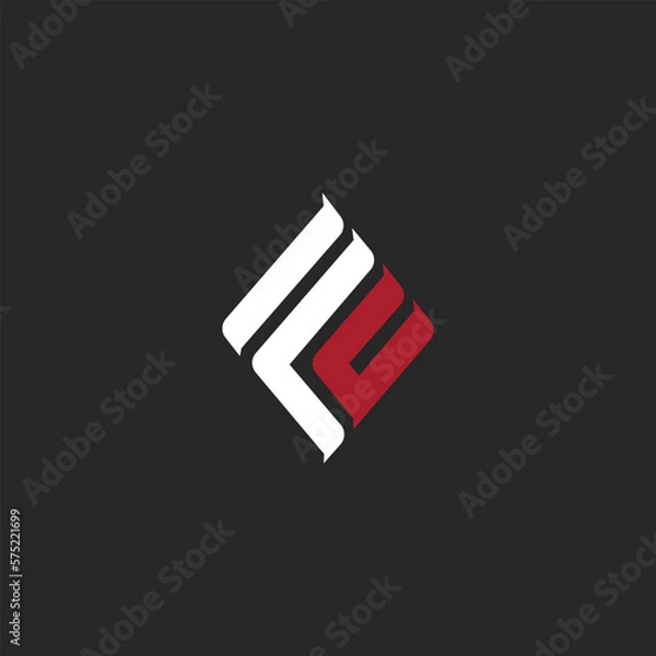 Fototapeta minimal FC logo designs