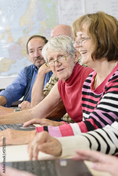 Obraz Computerkurs für Senioren