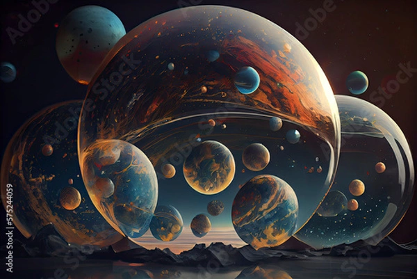Fototapeta The concept of a multiverse refers to the idea that our universe