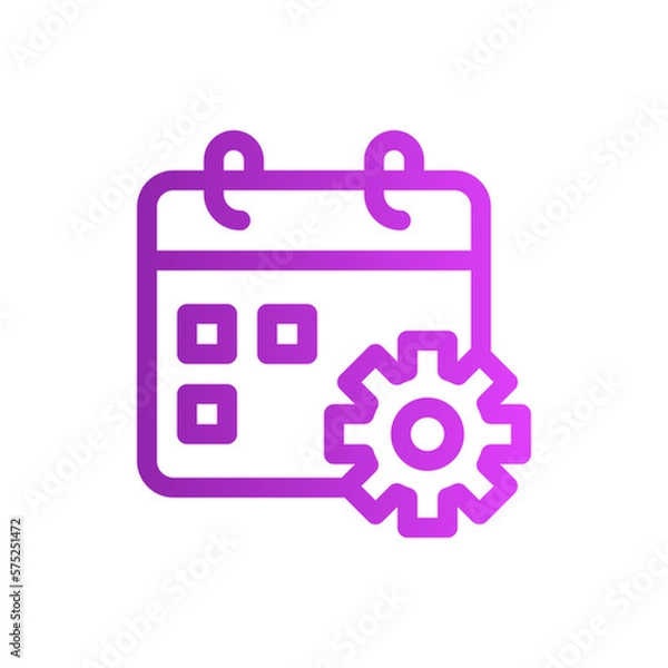 Fototapeta calendar gradient icon