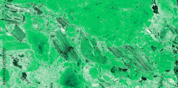 Fototapeta Green marble abstract background, surface of stone as background, granite ceramic tile, Bright colourful detailed structure