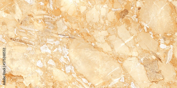 Fototapeta Beige and brown stone rock texture, Bright surface background, Marble for rustic ceramic wall and floor tiles