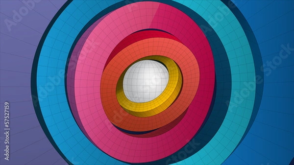 Obraz ring form composition for graphic design