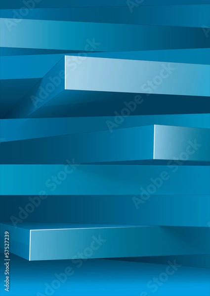 Obraz Abstract background of 3d rectangles