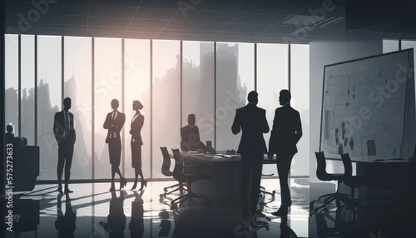 Obraz Office manager background. Working bussines people