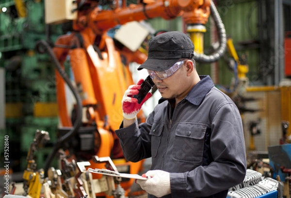 Obraz Industrial engineer in factory