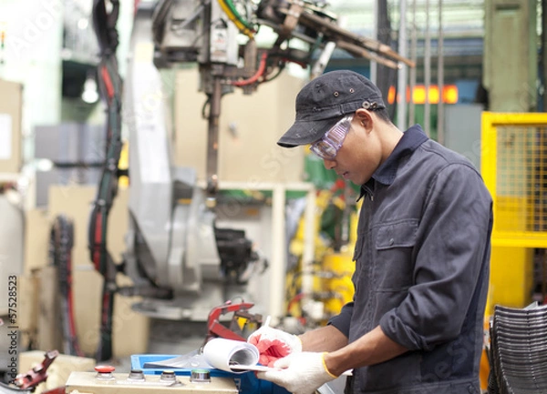 Obraz Industrial engineer in factory