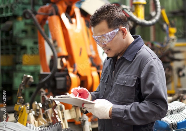 Obraz Industrial engineering in factory