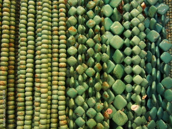 Fototapeta 緑系ビーズ