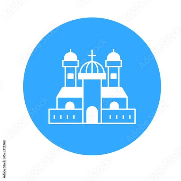Fototapeta Church Vector Icon which can easily modify

