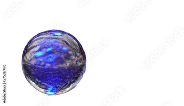 Obraz crystal ball on white background