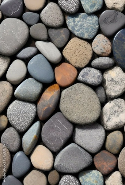 Obraz close up stones on the beach