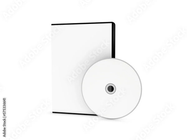 Obraz 3D illustration. DVD case isolated on white background