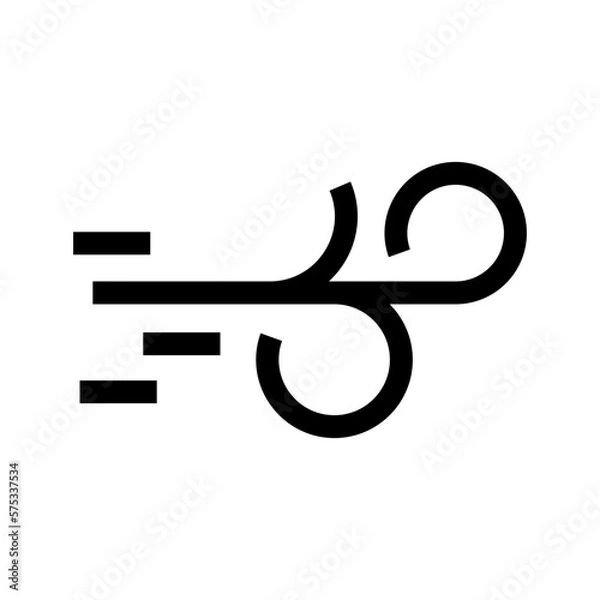 Fototapeta wind icon or logo isolated sign symbol vector illustration - high quality black style vector icons