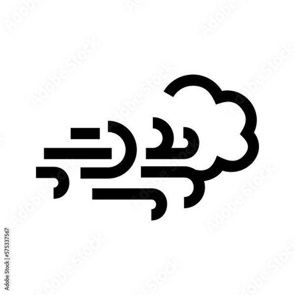 Fototapeta wind icon or logo isolated sign symbol vector illustration - high quality black style vector icons