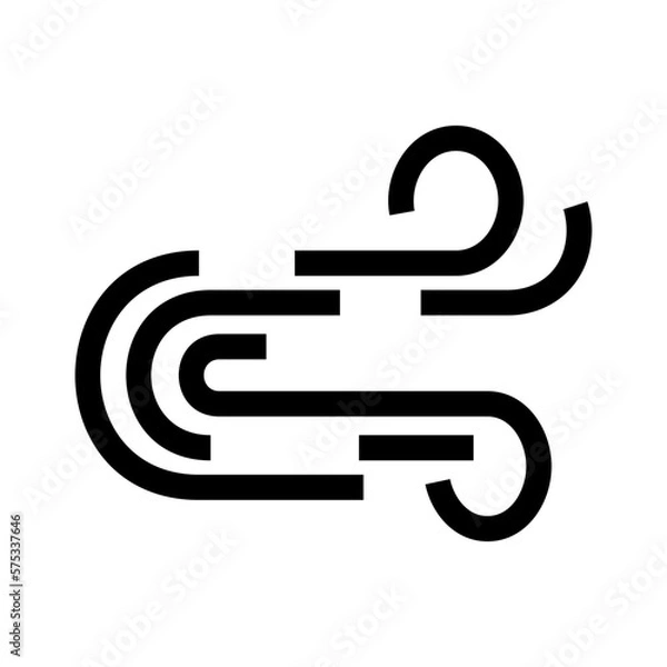 Obraz wind icon or logo isolated sign symbol vector illustration - high quality black style vector icons