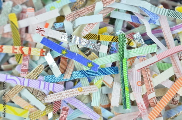 Fototapeta Euro geschreddert