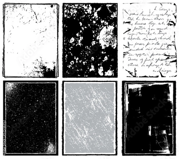 Obraz Vector borders, backgounds and textures