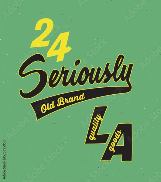 Obraz varsity and college typography for print