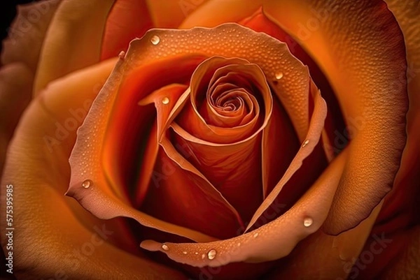 Obraz Rose flowe close up render