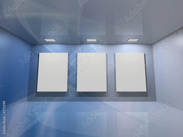 Fototapeta virtual gallery - blue