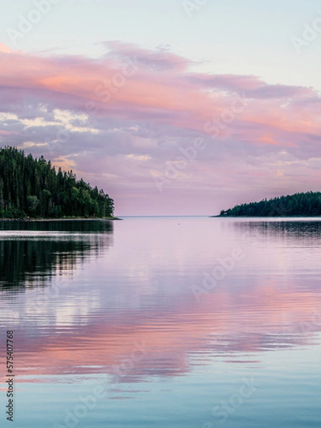Obraz sunset over the lake