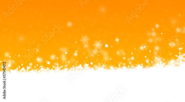 Fototapeta fond hiver orange