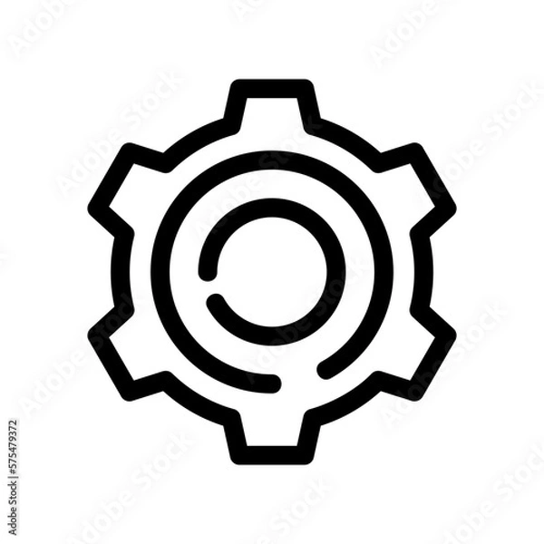 Obraz gear icon or logo isolated sign symbol vector illustration - high quality black style vector icons