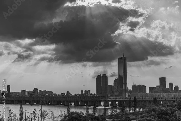 Fototapeta 여의도 빌딩 경관